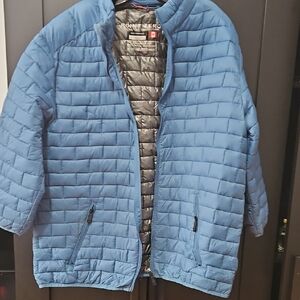 Point Zero Sky Blue Quilted Jacket